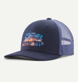 Patagonia K's Trucker Hat Fitz Roy Foliage New Navy FZNE