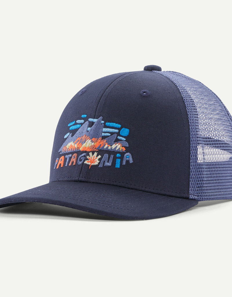 Patagonia K's Trucker Hat Fitz Roy Foliage New Navy FZNE
