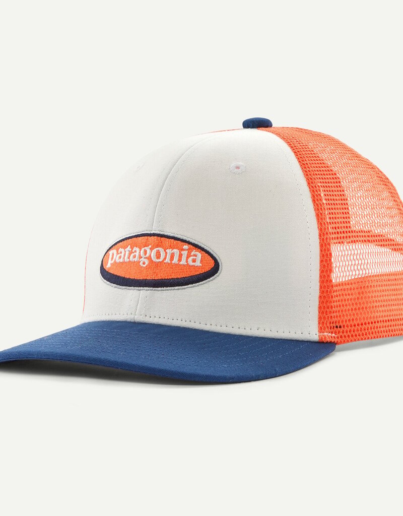 Patagonia K's Trucker Hat Oval Logo Birch White OLBW