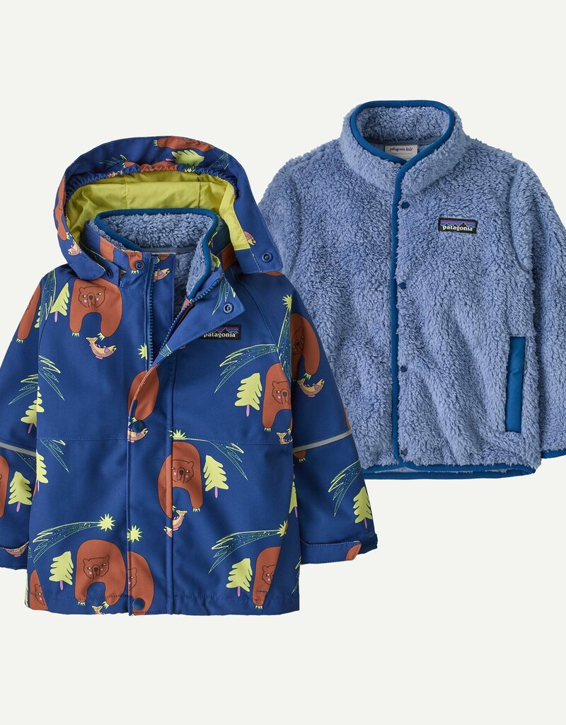 Patagonia Baby All Seasons 3-in-1 Jkt Beary Fun Clement Blue BFCL