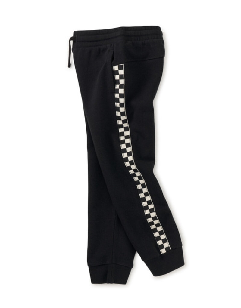 Tea Collection Stripe Out Joggers Jet Black