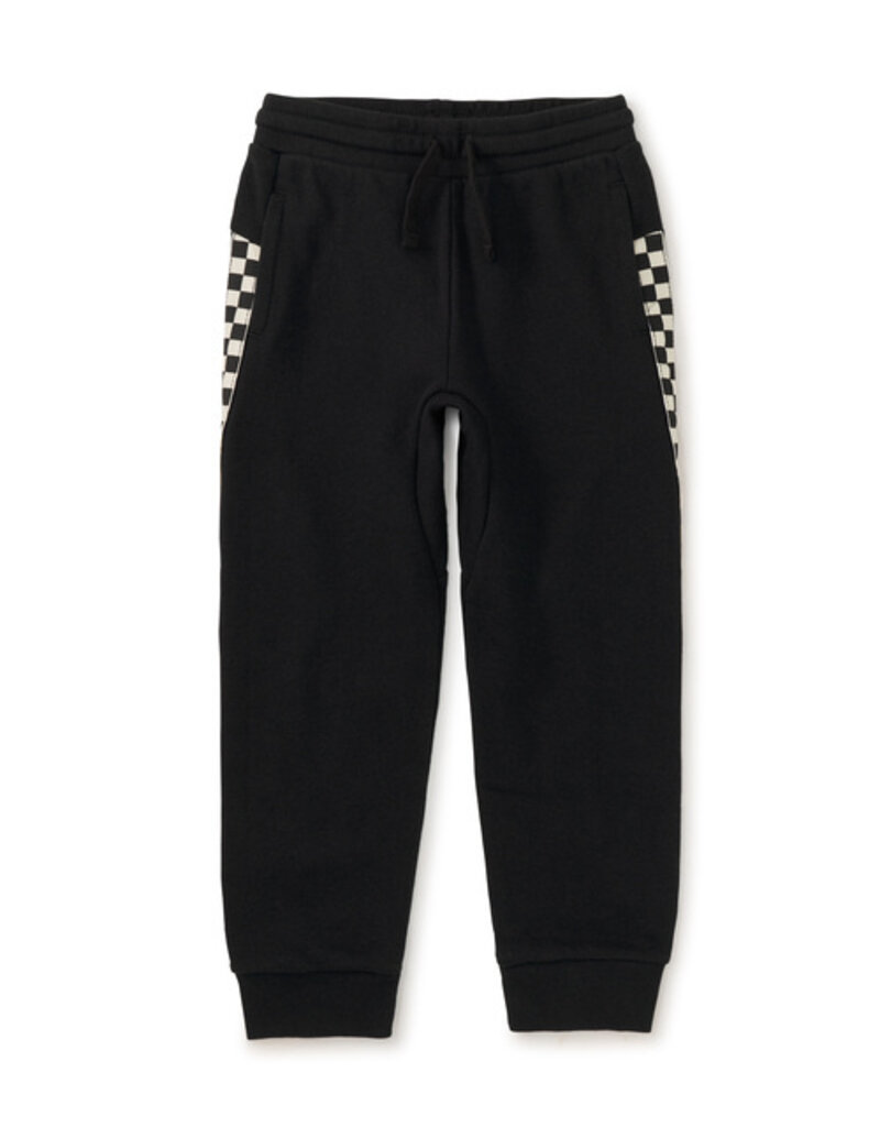 Tea Collection Stripe Out Joggers Jet Black
