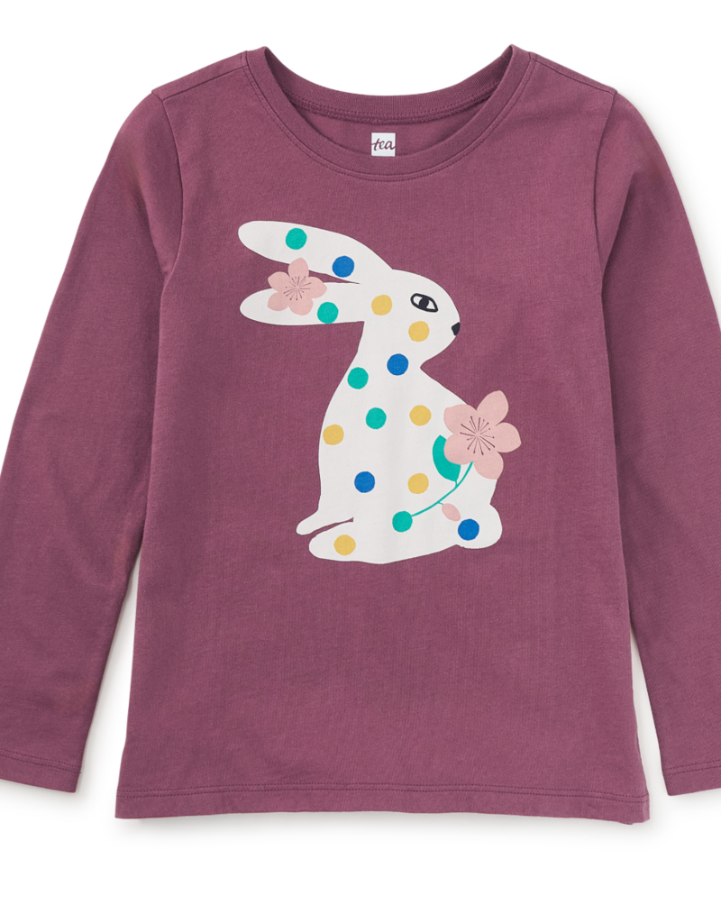 Tea Collection Jumeokbap Dot Bunny Graphic Tee Cassis