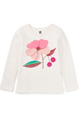 Tea Collection Cherry Blossom Graphic Tee Chalk