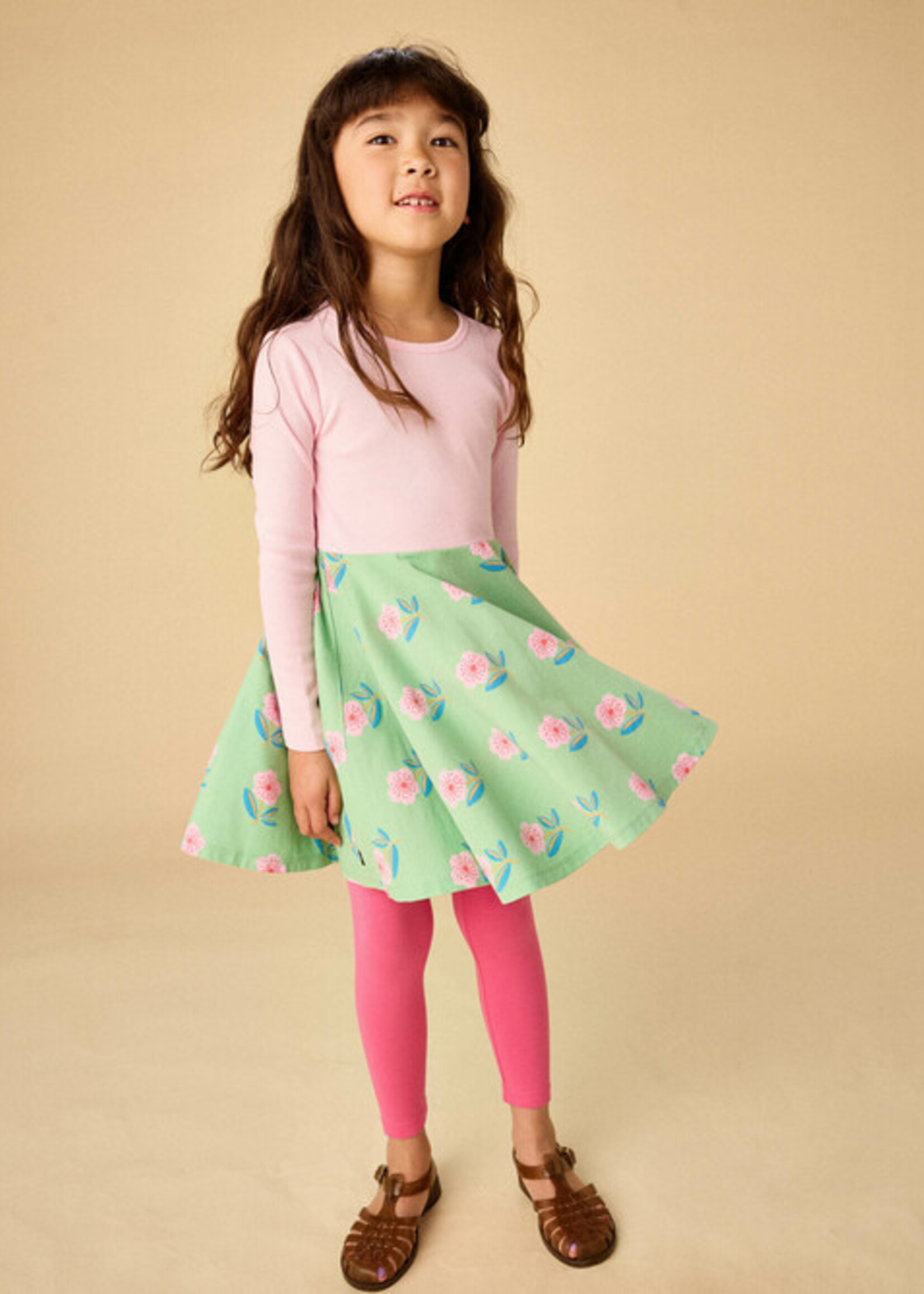 Tea Collection Solid Leggings Astilbe Pink