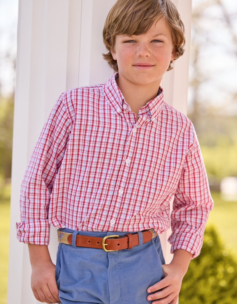 Little English Button Down Shirt Hartford Plaid