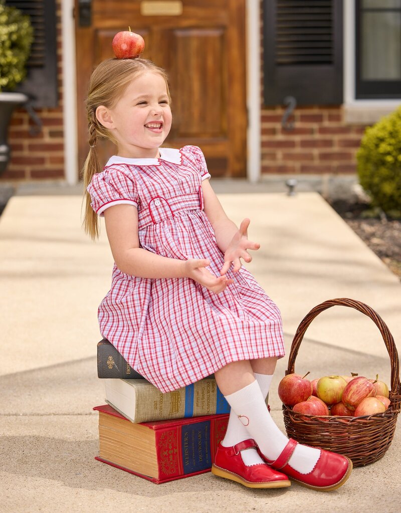 Little English Bibie Dress Hartford Plaid