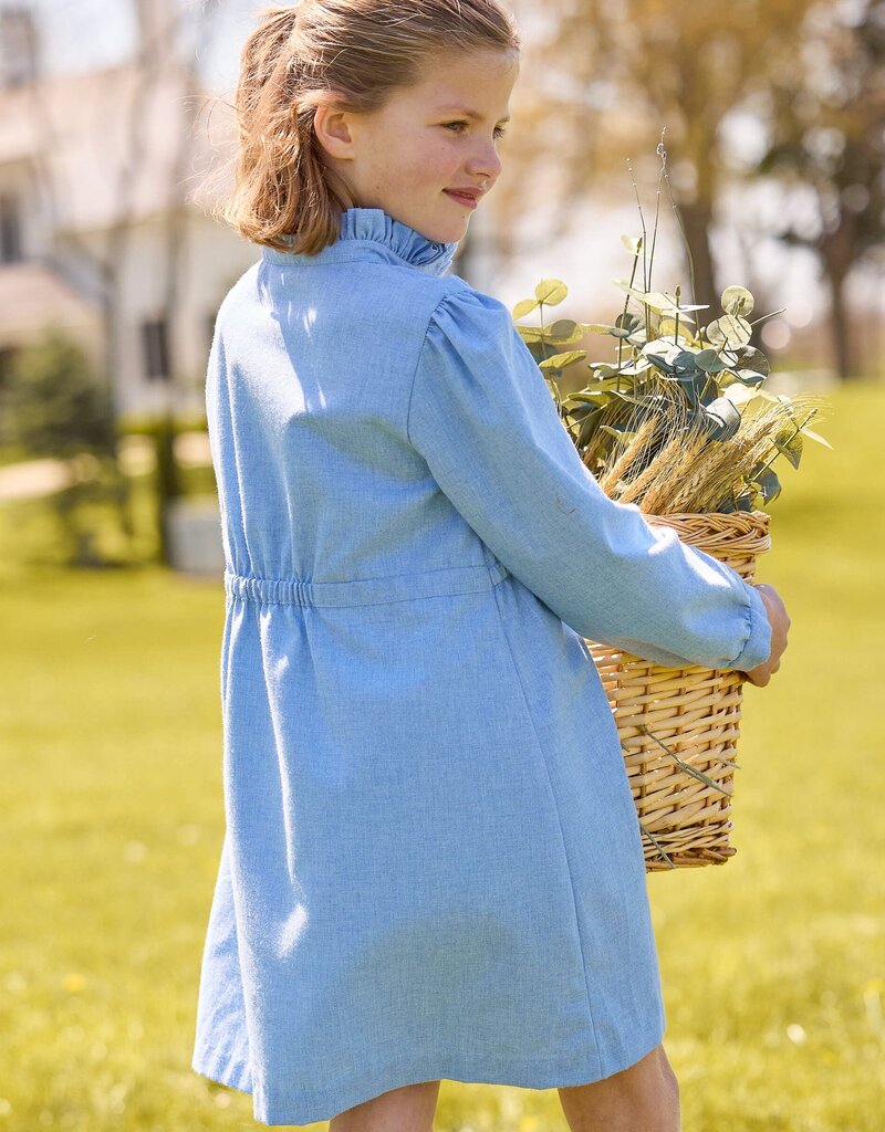 Little English Ruffled Shirt Dress Alaskan Flannel