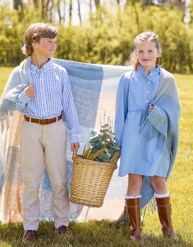 Little English Ruffled Shirt Dress Alaskan Flannel