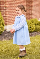 Little English Ruffled Peter Pan Blouse Woodberry Plaid