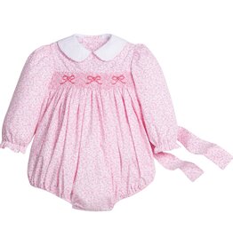 Little English Smocked Natalie Bubble Pink Vinings
