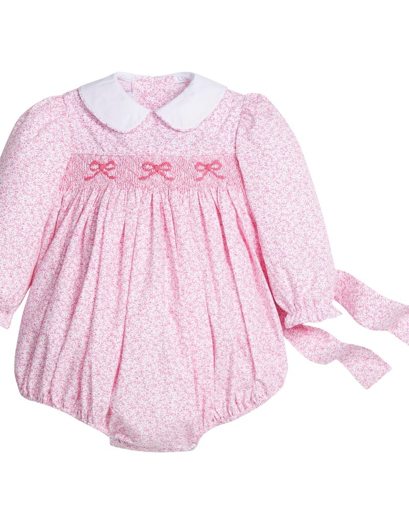 Little English Smocked Natalie Bubble Pink Vinings