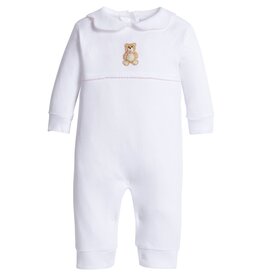 Little English SALE Crochet Playsuit Pink Teddy Bear