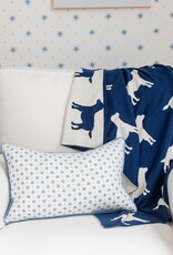 Little English Nursery Blanket Navy Lab