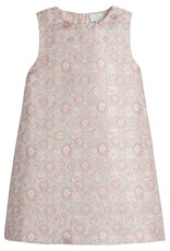 Little English Classic Shift Dress Rosewood Jacquard