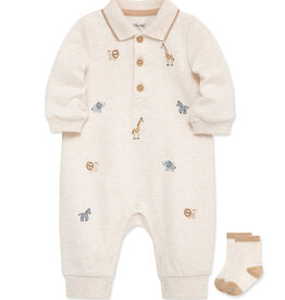 Little Me safari coverall