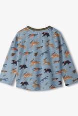 Hatley Kids forest animals graphic tee and pant set