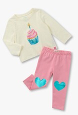Hatley Kids cupcake tee and legging set