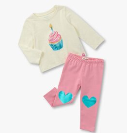 Hatley Kids cupcake tee and legging set