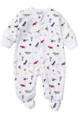 Kissy Kissy Aviators Print Footie w/Zip