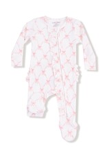 Angel Dear Ribbon Bow Trellis L/S Ruffle Romper