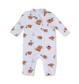 Angel Dear Footballs Playing Football Polo Romper