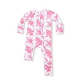 Angel Dear Vintage Pink Roses 2 Way Zipper Romper