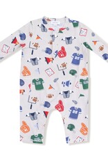 Angel Dear Game Day Grey Uni Romper