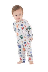 Angel Dear Game Day Grey Uni Romper