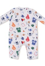 Angel Dear Game Day Grey Uni Romper