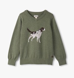 Hatley Kids hunting dog v-neck sweater