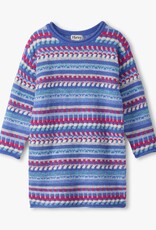 Hatley Kids blueberry stripe sweater dress