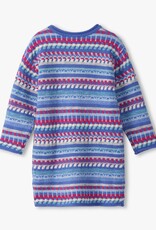 Hatley Kids blueberry stripe sweater dress