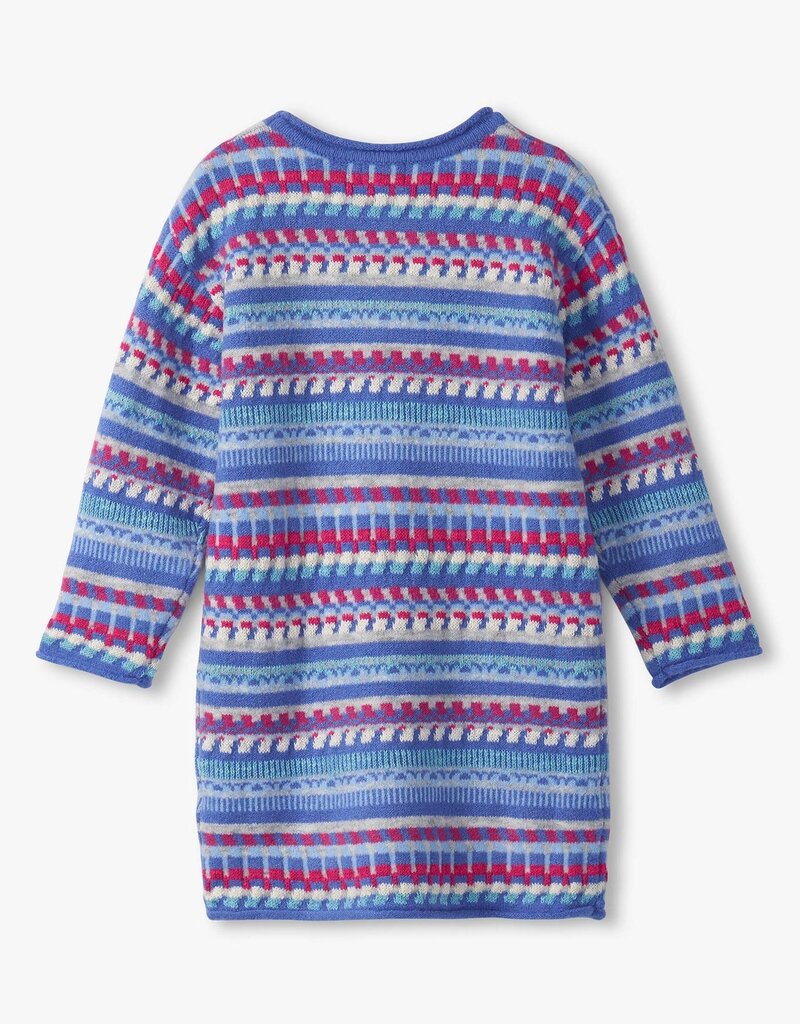 Hatley Kids blueberry stripe sweater dress