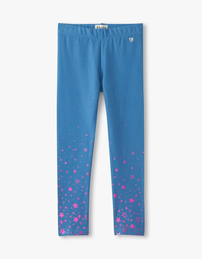 Hatley Kids star sapphire cozy leggings