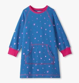 Hatley Kids foil stars sweatshirt dress