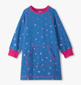 Hatley Kids SALE foil stars sweatshirt dress