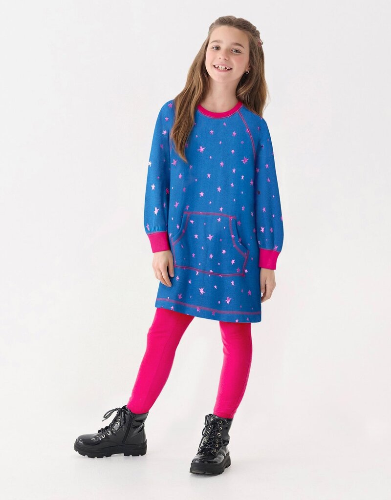 Hatley Kids foil stars sweatshirt dress