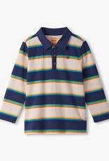 Hatley Kids varsity stripes rugby shirt