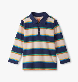 Hatley Kids varsity stripes rugby shirt