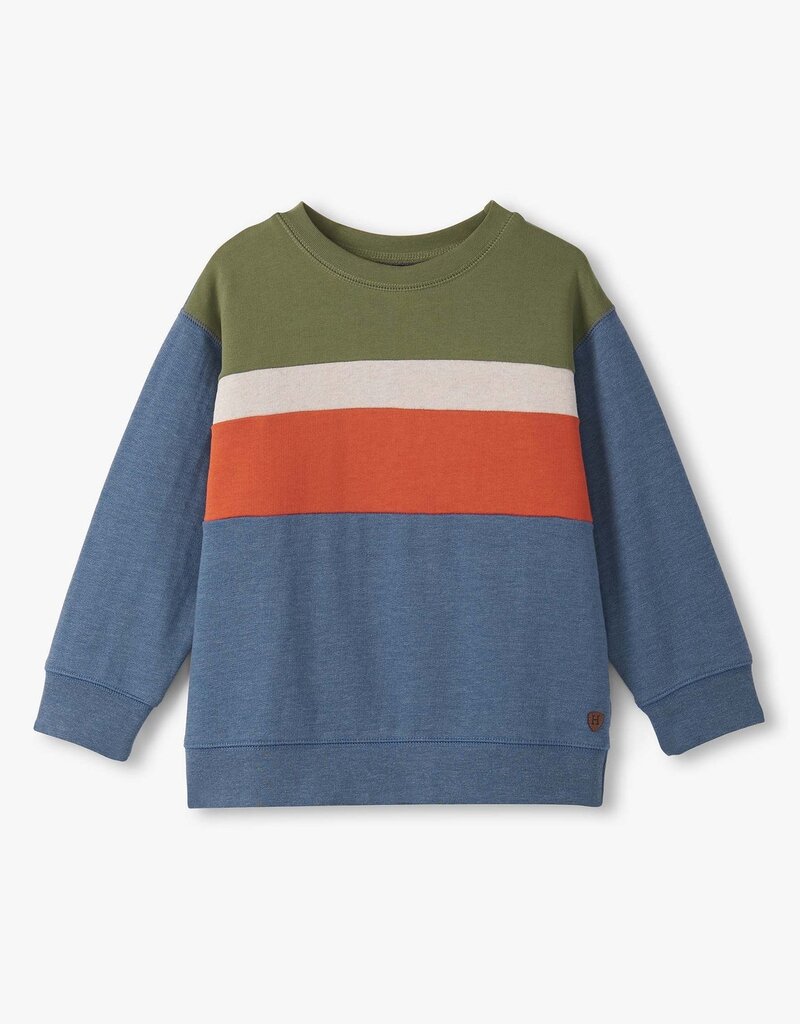 Hatley Kids autumn colour block athletic pullover