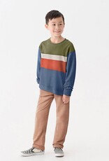 Hatley Kids autumn colour block athletic pullover