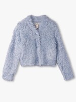 Hatley Kids SALE. glitter heart blue metallic cardigan