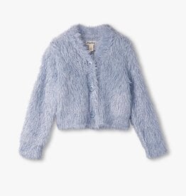 Hatley Kids SALE glitter heart blue metallic cardigan