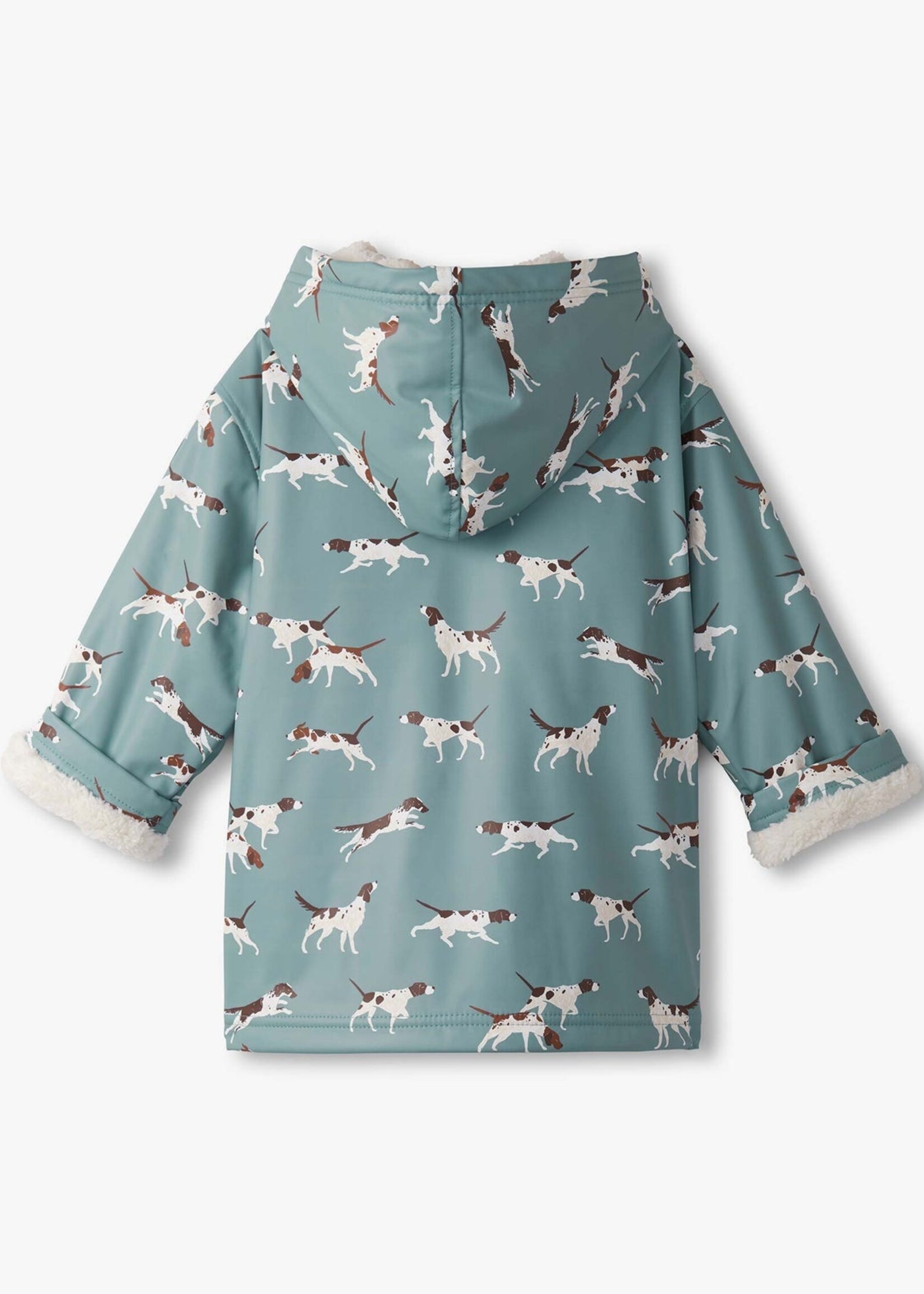 Hatley Kids on the hunt sherpa lined rain jacket