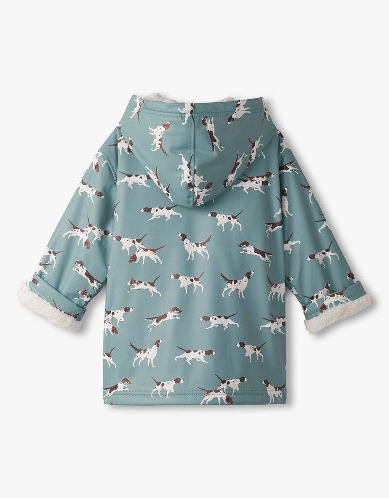 Hatley Kids on the hunt sherpa lined rain jacket