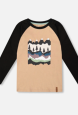 Deux par Deux Long Raglan Sleeve Jersey Tee Mountain