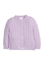 Little English Classic Cashmere Blend Cardigan Lavender