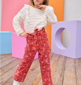 Bisby Claiborne Pant Crimson Thistle