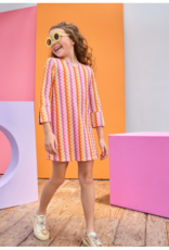 Bisby Natalie Dress Milan Multi Zig Zag